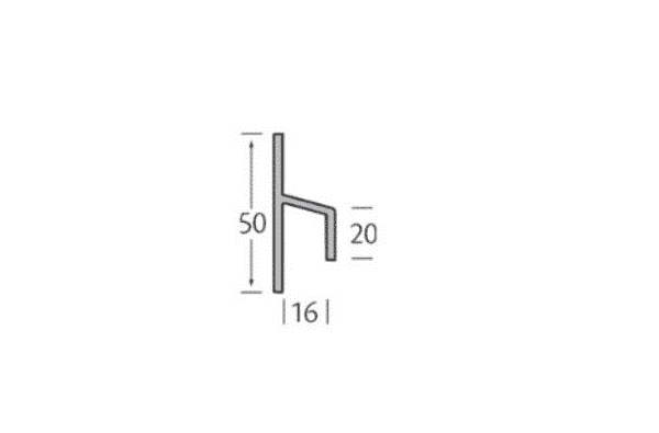 Vinyplus stoelprofiel 16 mm inwendig