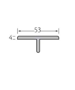 Het Vinyplus verbindingsprofiel in kleur / 6 meter per lengteis te gebruiken samen met het verbindingsprofiel (407) voor een strakke eindafwerking