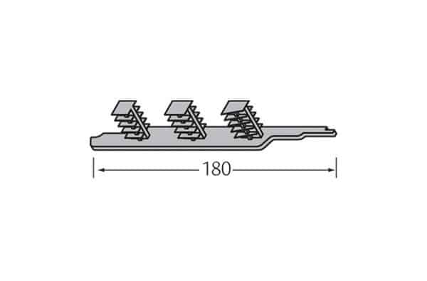Vinyplus rondkant eindkap 180 mm