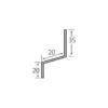 Vinyplus afwateringsprofiel / 6 meter lengte