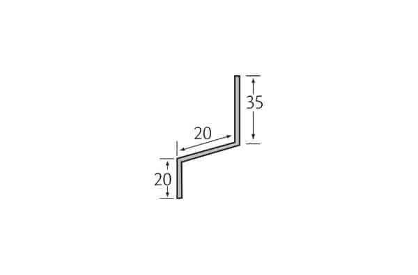 Vinyplus afwateringsprofiel / 6 meter lengte