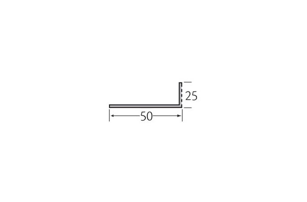 Zierer Ventilatieprofiel 50 25 x 2,0 mm