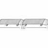 Eurotexx stootvoegverbinding 332 mm voor Dubbel rabatdeel