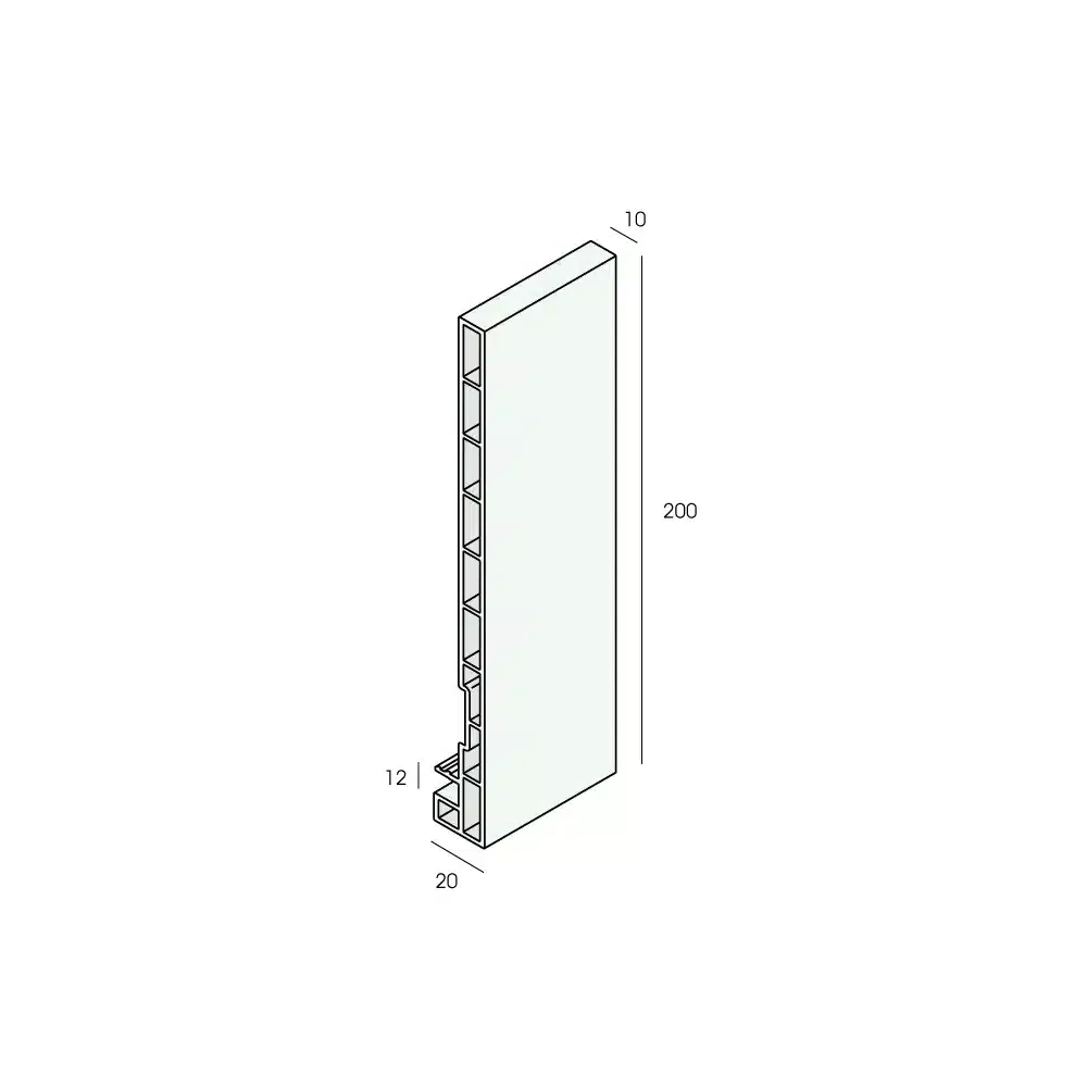 Keralit dakrand paneel 200 mm - Afbeelding 3